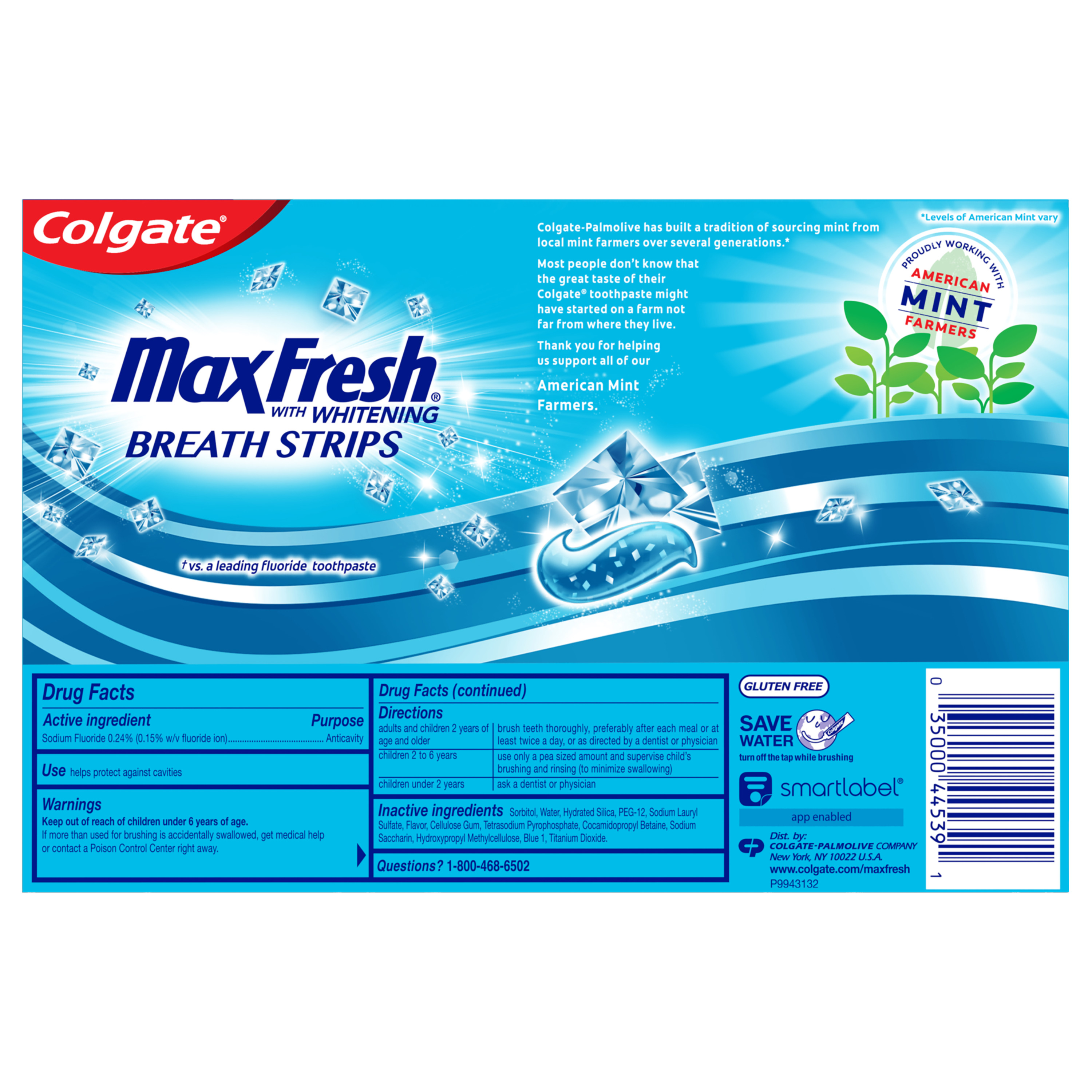 Colgate MaxFresh Stain Removing Toothpaste, Cool Mint, 3 Pack - image 14 of 17