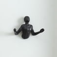 thumbnail image 2 of Danya B. Protruding "Palms Up" Cast Iron Decorative Black Wall Mount Hooks (Set of 2), 2 of 5