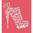 thumbnail image 3 of Ambesonne Fashion Duvet Cover Sets, Woman Shoes Coral Words, 2-King, White and Coral, 3 of 7