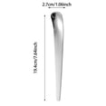 thumbnail image 3 of zhangmingg Cuillère pour Nourriture de Chat en Acier Inoxydable à Long Manche Ustensile d'Alimentation pour Animaux pour Aliments Humides en Conserve Mangeoire de Rangement Portable pour Conserve, 3 of 4