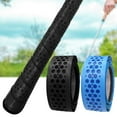 thumbnail image 3 of 2x Golf Grip Wrapping Tapes Absorción de humedad profesional Innovador Tacky PU Negro Cola Cintas de envoltura de agarre de golf, 3 of 7