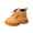 Brown, variant on BCSIOAOI Toddler Girl Boots Combat Ankle Boots Side Zip Comfort Sole Casual Shoes
