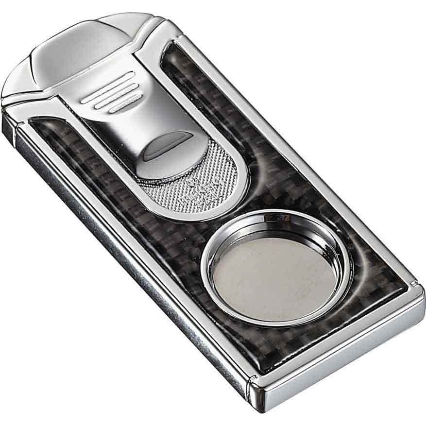 Visol Razor Carbon Fiber Stainless Steel Cigar Cutter