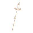 thumbnail image 1 of Women Ear Climber Lightning Crystal Snowflake Ear Wrap Crawler Leaf Ear Crawler, 1 of 10