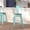 Mint Green, variant on Emma + Oliver 24"H Mint Green Metal/Wood Counter Height Stool with Back