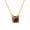 Blue Rainbow, variant on Rainbow Glitter Square Choker Necklace in Gold Tone Short Chain Women Necklaces