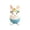 Blue, variant on Easter Bunny Decorations Blue Resin Rabbit Figurine Desktop CenterPC 12Cm for Home Garden Table