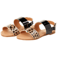 thumbnail image 4 of bebe Girls’ Sandal – Two Strapped Patent Leatherette Glitter Sandals (Toddler/Little Kid), 4 of 7