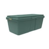 Hefty 28 gal Plastic Holiday Latched Storage Tote, Green