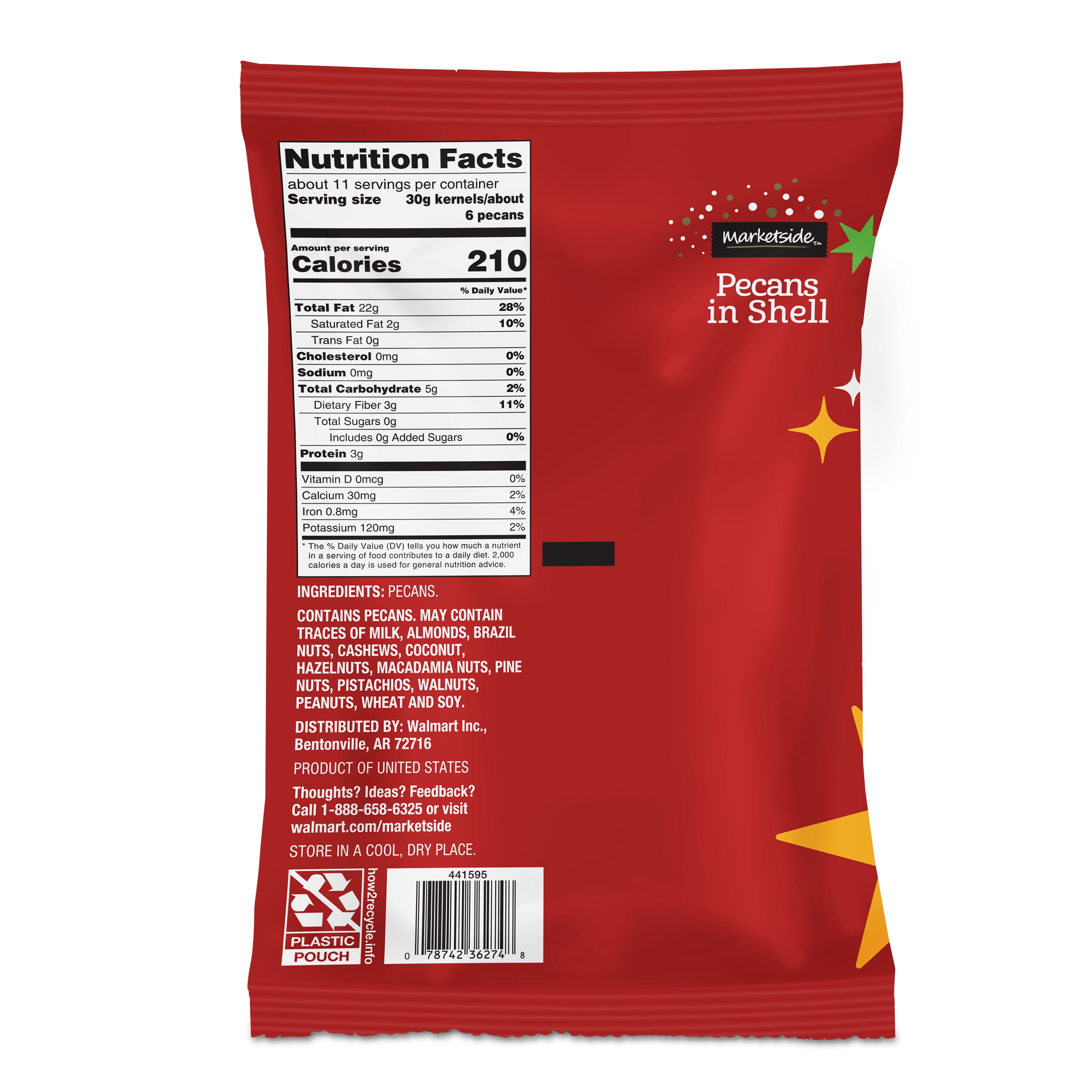 Marketside In-Shell Pecans, 12 oz