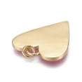 thumbnail image 2 of 5pcs 5pcs Brass Enamel Pendants Real 18K golden Plated Long-Lasting Plated Heart Hot Pink 27x22x2mm Hole: 3mm jump rings: 5x1mm, 2 of 2