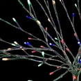 thumbnail image 6 of Alpine Corporation 39"H Indoor/Outdoor Metallic Foil Tree Stake Holiday Decoration, Multi-Colored LED Lights, Silver, 6 of 12