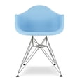 thumbnail image 3 of Aron Living Tower 18" Plastic and Chrome Steel Armchairs in Blue (Set of 2), 3 of 6