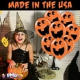 thumbnail image 5 of PMU Halloween Big Mouth Jack Balloons-Small Latex Balloons for Halloween Theme Parties, Trick-or-Treat & Party Favors Supplies-11 Inch Jack-o-lantern Full Mouth Orange, (50/Pkg) Pkg/1, 5 of 7