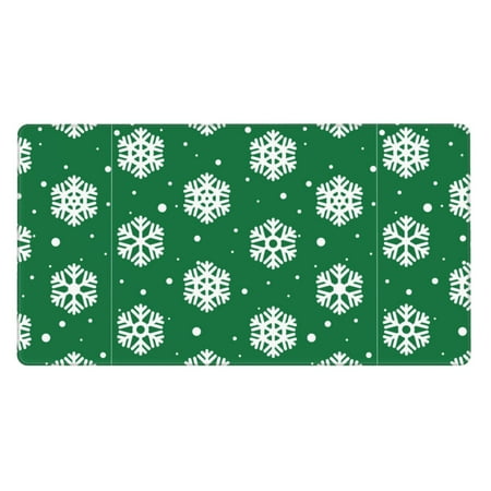 Pofeuu Snowflake Print Mouse Pad Rubber Multipurpose Comfortable Waterproof Mousepad Desk Mat for Gamer Office Home