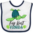 thumbnail image 3 of Inktastic Key West, Florida Happy Sea Turtle Boys or Girls Baby Bib, 3 of 4