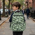 thumbnail image 6 of Psesaysky Adjustable Padded Straps Book Bag for School Travel, Polyester Lightweight Kids Backpack, Camouflage Pattern, 6 of 10