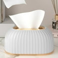 thumbnail image 6 of Usloyux under $5 Automatic Tissue Box, Spring Loaded Pop-Up Tissue Dispenser for Home Office, Modern Plastic Tissue Holder for Bathroom Living Room, Decorative Tissue Container, 6 of 8