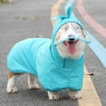 thumbnail image 3 of SPRING PARK Dog Raincoat with Hood for Small Dog, ransparent Brim Waterproof Dog Rain Jacket  Lightweight Poncho, 3 of 8