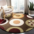 thumbnail image 2 of SAFAVIEH Soho Selma Geometric Wool Runner Rug, Brown/Multi, 2'6" x 10', 2 of 10