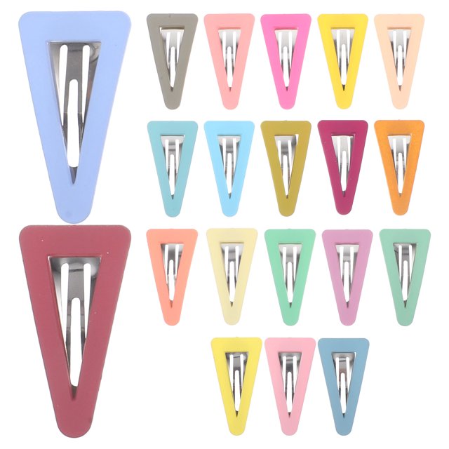 20 Pcs Petites Pinces à Cheveux Pinces à Cheveux Filles Épingles à Cheveux Femmes Barrettes Triangles