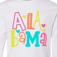 thumbnail image 4 of Inktastic Colorful Alabama State Long Sleeve Youth T-Shirt, 4 of 5