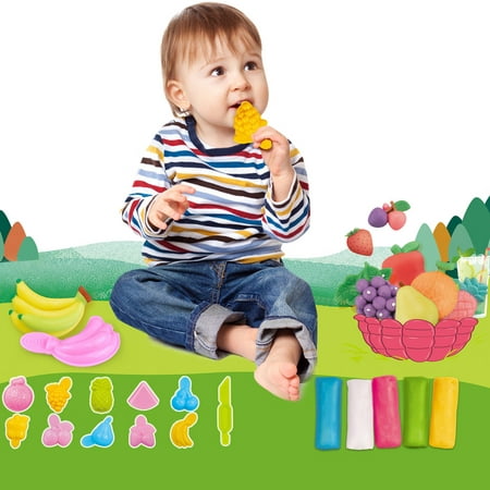 New Year New You 2022! Tuscom Fruit Soft Magic Plasticine Craft Early Education Diy Colored with Tool