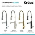 thumbnail image 4 of KRAUS Artec Pro Spot Free Finish 2-Function Commercial Style Pre-Rinse Kitchen Faucet with Pull-Down Spring Spout and Pot Filler, Stainless Steel/Matte Black, 4 of 16