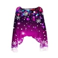 thumbnail image 2 of Fankiway Chandails à Manches Longues pour Femmes Chandail de Noël Imprimé Décontracté à Col Rond à Manches Longues Chandail Tricoté Haut Violet G, 2 of 8