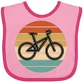 thumbnail image 3 of Inktastic Bicycle Vintage Cyclist Sunset Boys or Girls Baby Bib, 3 of 4