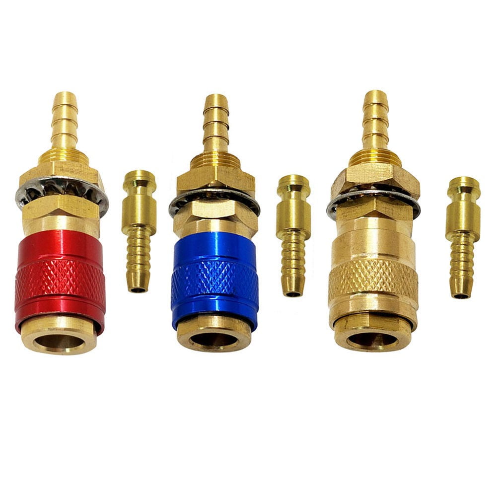 Gas & Water Quick Connector For Tube Inner Diameter 8Mm With Hose Quick Connect 3Pcs
