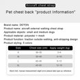 thumbnail image 3 of Aircraft Type Anti-leakage Breathable Small Dog Chest Harness Traction Rope Camisole Style Rope Walking, 3 of 5