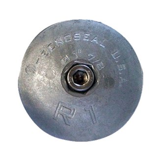 TECNOSEAL R3 Rudder Zinc Anode - 3-3/4 Inch Diameter For Marine Corrosion Protection