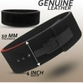 thumbnail image 2 of RAD Weight Lifting Belt for Powerlifting and Deadlifting - Adjustable Lever Buckle Belt for Weightlifting (Black, L), 2 of 5