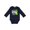 Navy, variant on Our Family Fights Together Lymphoma Awareness Lime Ribbon Boys or Girls Long Sleeve Baby Bodysuit