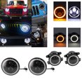 thumbnail image 3 of Foglights, Headlights Durable Dual Color IP67 Waterproof Reliable High Transmittance  for Car Replacement for   JK 2007-2018, 3 of 8