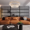 thumbnail image 4 of EastVita 1PC Metal Privacy Screen Outdoor, Freestanding Decorative Divider with Rust-Resistant Coating, Black Circle, 4 of 8