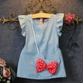 thumbnail image 1 of Robe pour Bébé Fille Minnie Mouse Sac Robe en Denim Robe de Fête Sans Manches Vêtements, 1 of 5