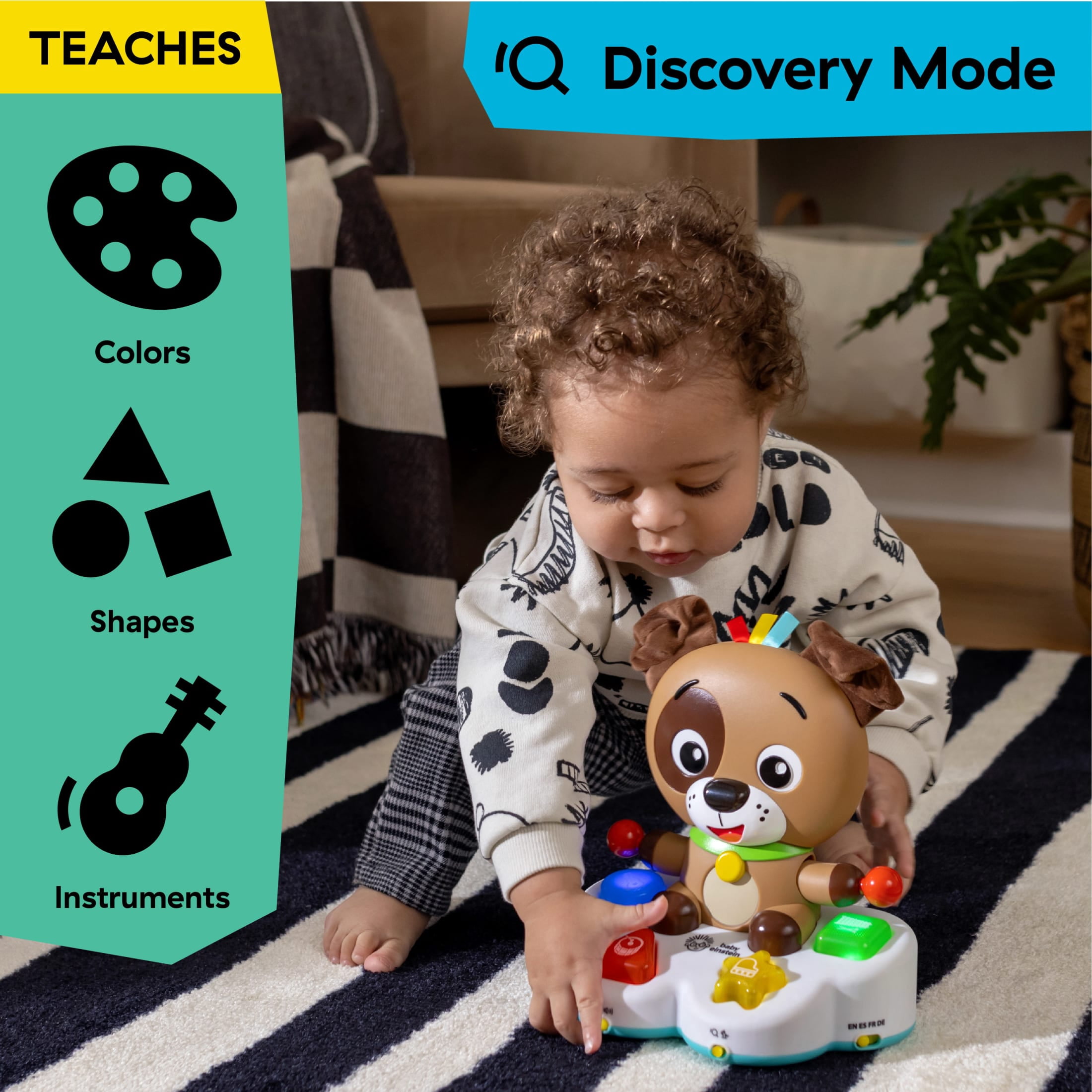 Baby Einstein Drum & Learn Dean Musical Learning Toy, Ages 6+ Months