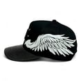 thumbnail image 3 of VAGO WHITE ANGELS Gorra Visera Curva Negra Imitación Piel, 3 of 4