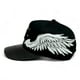 thumbnail image 3 of VAGO WHITE ANGELS Gorra Visera Curva Negra Imitación Piel, 3 of 4