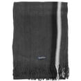 thumbnail image 2 of Falari Men Knitted Winter Scarf Dark Grey with Stripe, 2 of 2