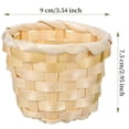 thumbnail image 2 of HYG 10 Pcs Mini Woven Baskets Party Favor Baskets Small Flower Basket Bamboo Picnic Basket Desktop Storage Organizer for Home Office Table Party Favors Crafts Decoration, 3.5 x 3 inch, 2 of 5