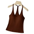 thumbnail image 5 of Women's Tank Top with Built In Bra Padded Shelf Bra Workout Camisole Casual Undershirt, 5 of 7