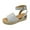 Gray, variant on Woman Summer Sandals Open Toe Casual Platform Wedge Shoes Casual Canvas Shoes Gray 39