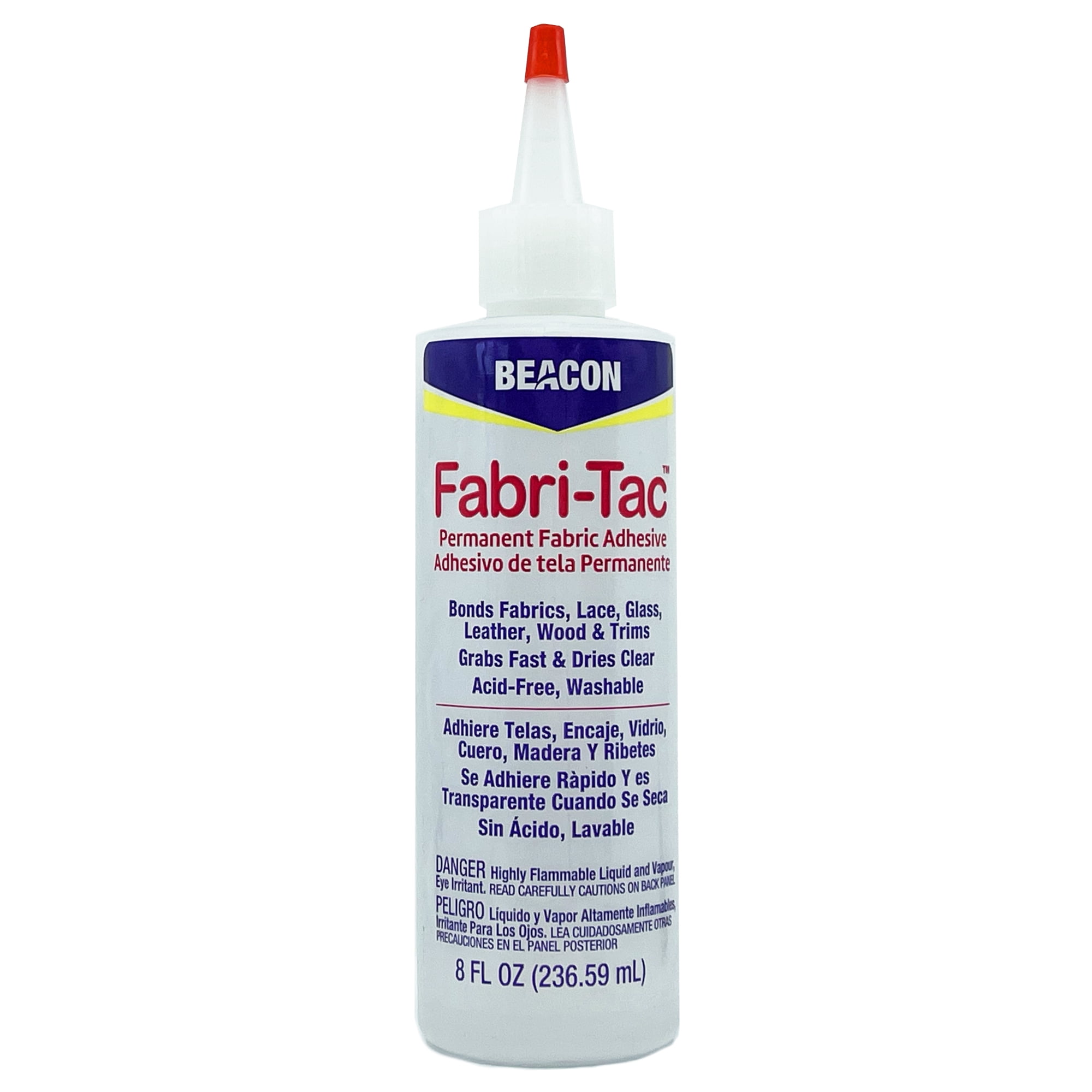 Beacon Adhesives Fabri-Tac Permanent Glue Clear (8 oz / 236.6 ml)