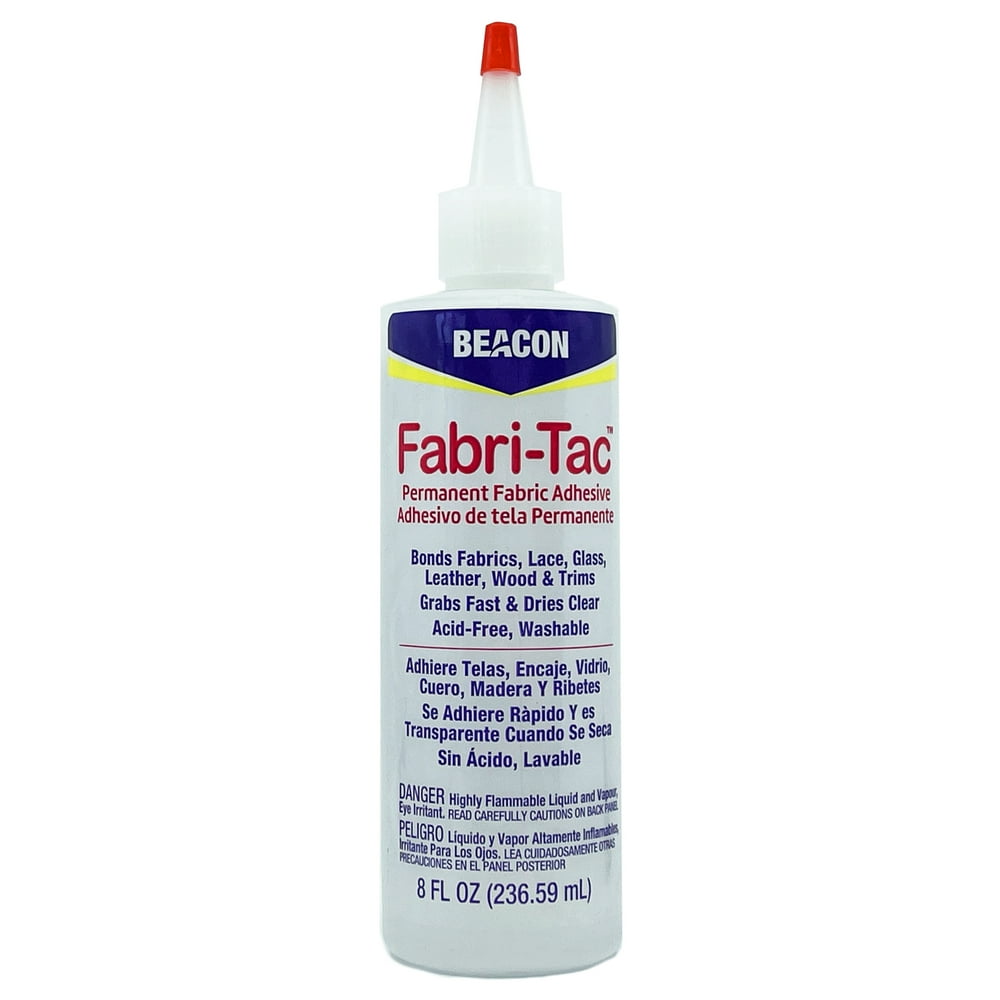 Beacon Adhesives FabriTac Permanent Glue Clear (8 oz / 236.6 ml