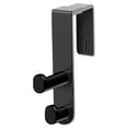 thumbnail image 2 of Plastic Coat Hook, 2-Hook, 1 3/4 X 6 1/2 X 7 3/4, Black | Bundle of 5 Each, 2 of 2