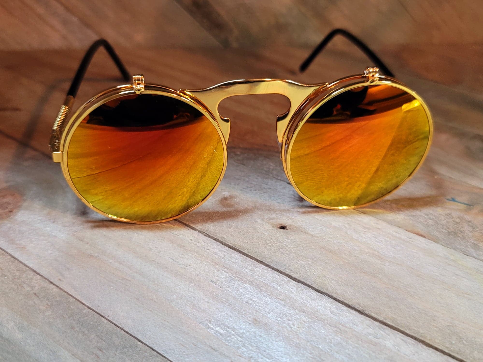 Lentes steampunk yellow sun MY04