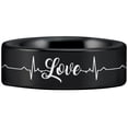 thumbnail image 4 of Loveline Tungsten Carbide Ring, 4 of 7